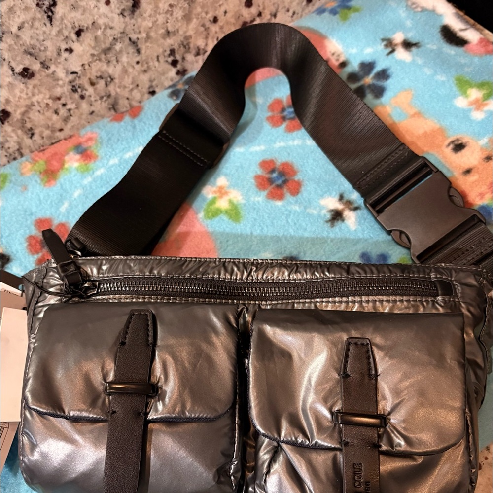 Kenneth Cole The Vesey Belt Bag in Gunmetal